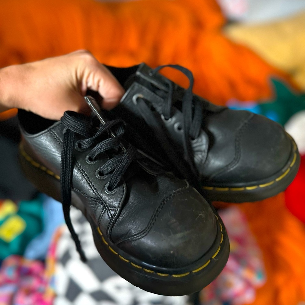Dr. Martens black Oxfords, women’s 7.5, made in UK.
